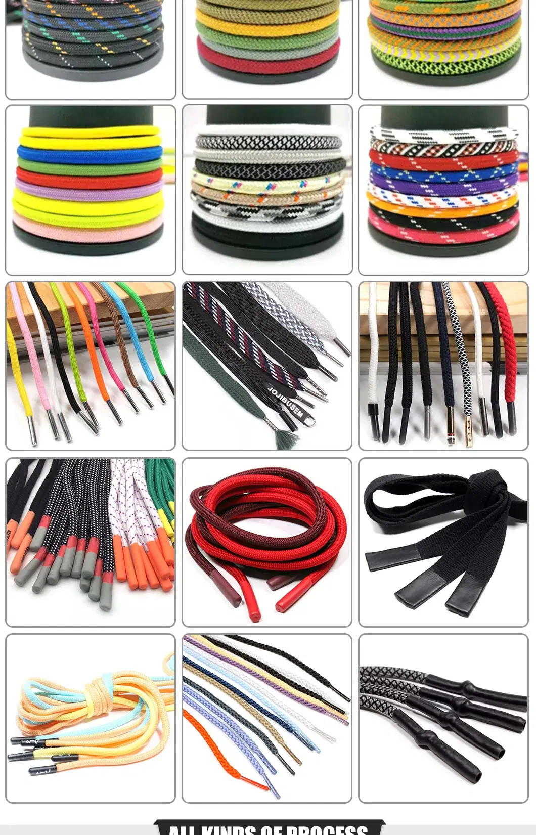 Custom Silicone Dipped End Drawcord for Sports Wear Woven Joggers