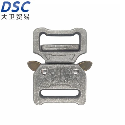 Hebilla de cinturón táctica Hebilla de metal de liberación rápida Hebilla de cinturón de aleación de zinc ajustable masculina negra