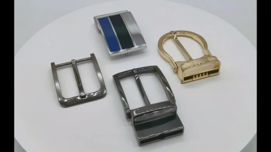 Hebilla de cinturón de aleación de zinc reversible de metal personalizado
