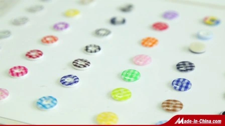 Botón de costura de material de resina plástica de la mejor calidad personalizado 4