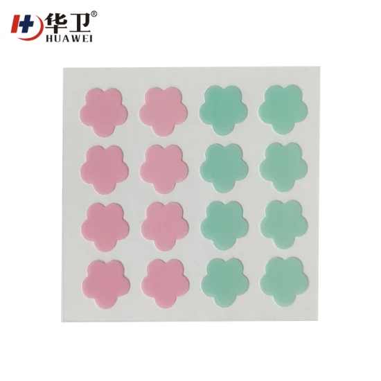 Parche hidrocoloide para acné con formas coloridas del fabricante chino